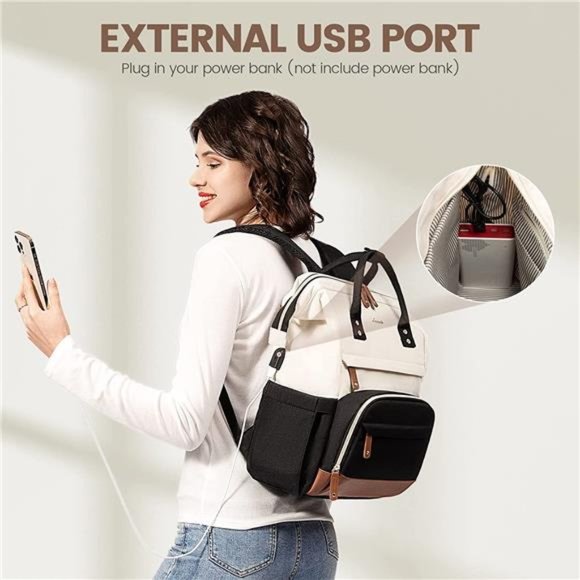 Laptop Backpack, 15.6 Inch Business Backpack with USB Port, Large Capacity main image 4